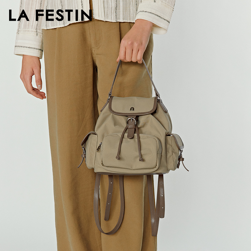 Canvas Backpack Casual - LA FESTIN Ransel Asli Tas Baru
