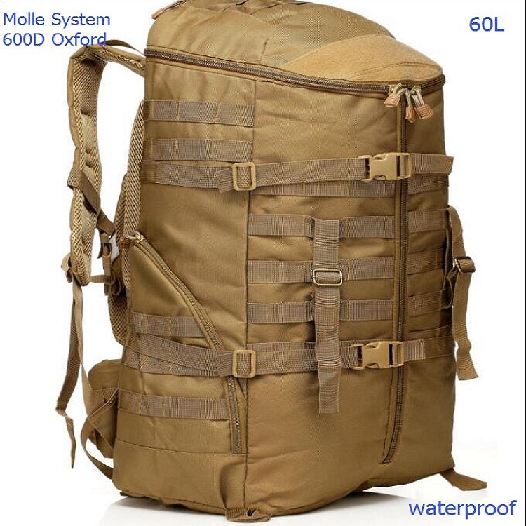 Ransel Hiking NOVRA 65L MOLLE - Hiking Backpack Waterproof ulasan dan harga