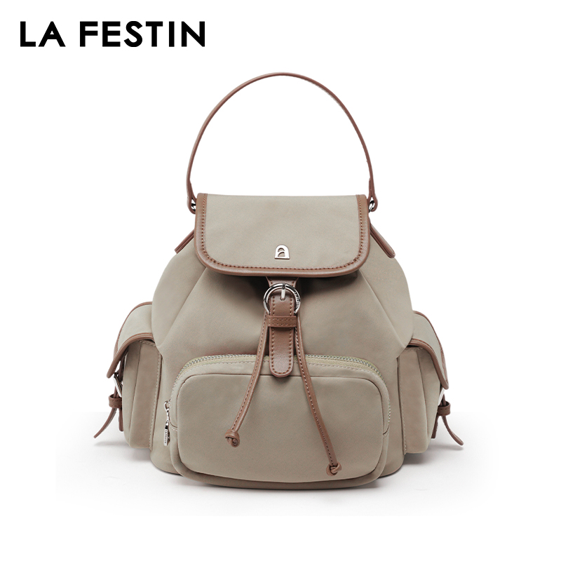 LA FESTIN Ransel Asli Tas Baru - Canvas Backpack Casual ulasan dan harga